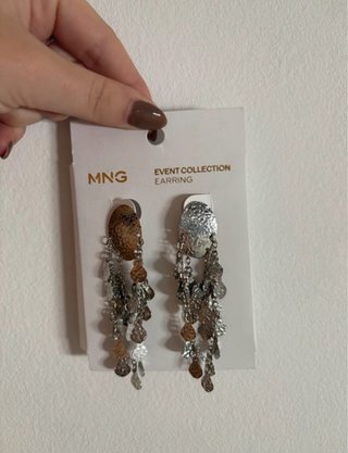 Pendientes Mango dorados y plateados