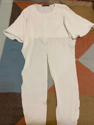 Blusa Zara Talla Única Blanca