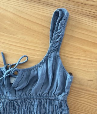 Pull & Bear Top Azul Talla XS