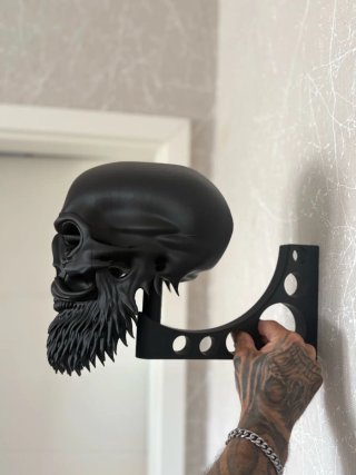 Soporte Calavera Casco Moto