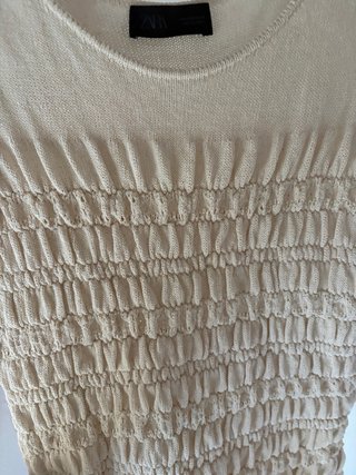 Top Zara Abeja Beige Talla Única