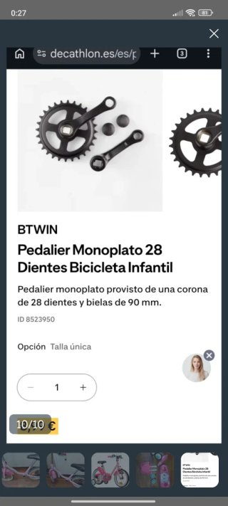 Bicicleta 14 Decathlon senza pedali 2in1