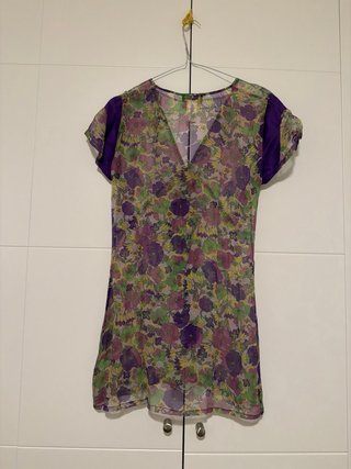 Blusa seda floral Antik Batik T.36