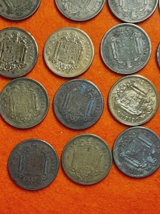 20 Monedas de 2.50 pesetas de España 1953