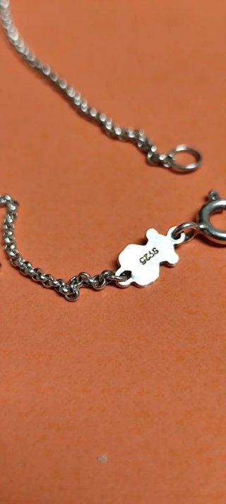 Pulsera TOUS Oso Negro Plata 19 cm