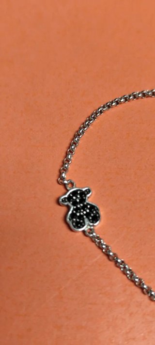 Pulsera TOUS Oso Negro Plata 19 cm