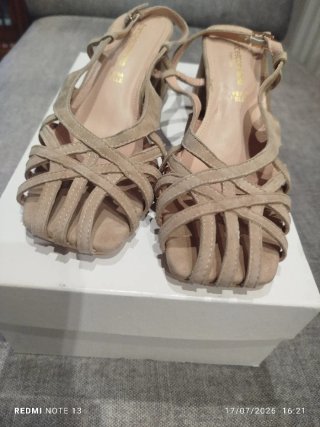 Sandali Francesco Milano Beige Nuovi