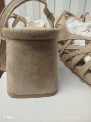 Sandali Francesco Milano Beige Nuovi