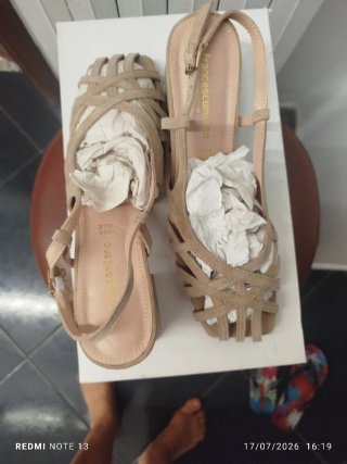 Sandali Francesco Milano Beige Nuovi