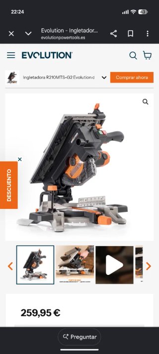 Ingletadora Híbrida Evolution R210-MTS-G2
