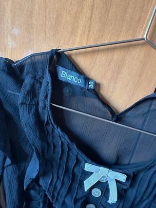 Blusa Negra gasa Talla S/36/8