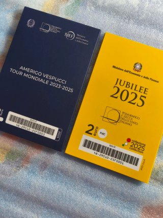 2€ Italia 2025 FdC Amerigo Vespucci + Jubileo