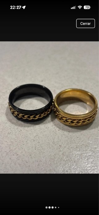 2 Anillos Acero Inoxidable Hombre