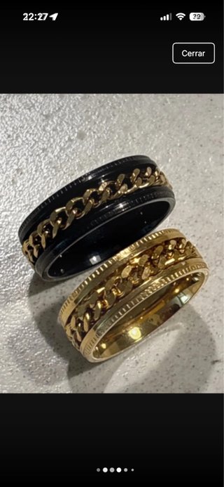 2 Anillos Acero Inoxidable Hombre