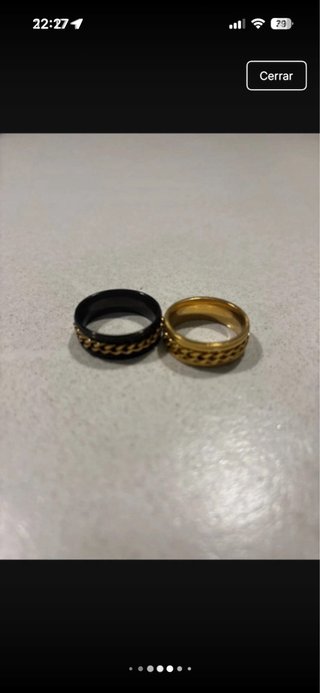 2 Anillos Acero Inoxidable Hombre