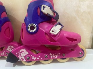 Patines en línea rosas y morados