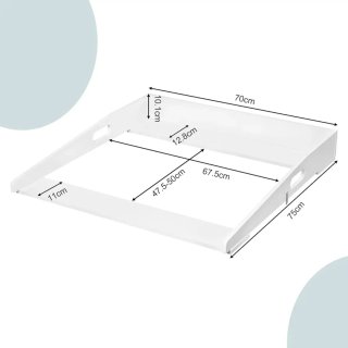 Cambiador Bebé WOLTU 70x75x10 cm Blanco