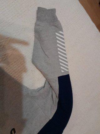 Sudadera niño 12 años gris y azul