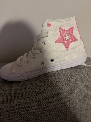 Converse niña estrellas rosa y blanco