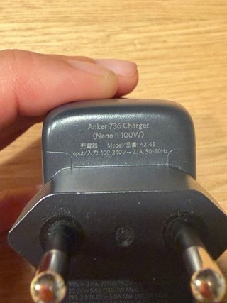 Alimentatore e cavo Anker ricarica rapida 100w