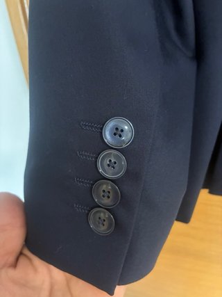 Chaqueta de traje Zara Man azul Talla M