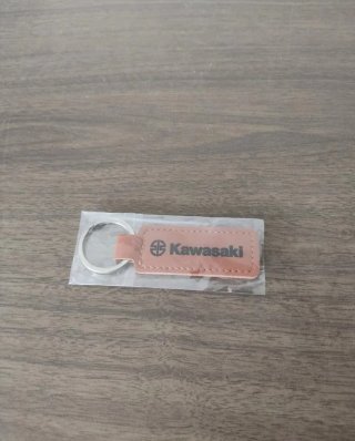 Porta-chaves Kawasaki em pele