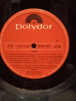 Vinilo LP  Zoom,,conocidos como el Ballet Zoom