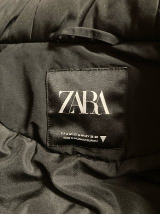 Chaleco maxi acolchado Zara negro