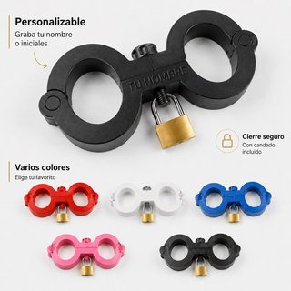 Esposas rígidas estilo gótico para cosplay y perfo