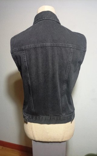 Chaleco Vaquero Negro Mango Talla 38