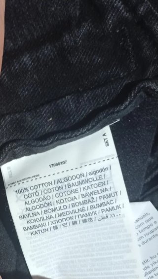 Chaleco Vaquero Negro Mango Talla 38
