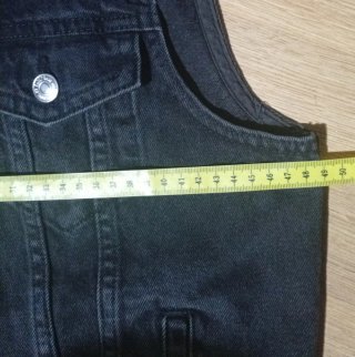 Chaleco Vaquero Negro Mango Talla 38