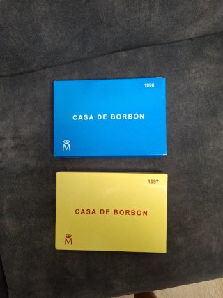 Colección Monedas Plata Casa de Borbón 1997 y 1998