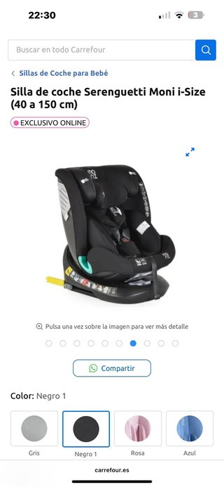 Silla de coche Serenguetti Moni i-Size