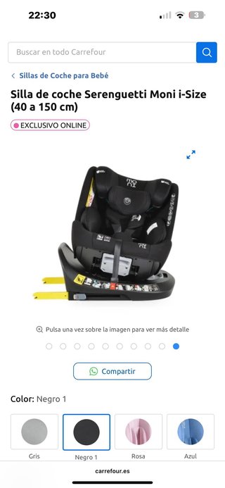 Silla de coche Serenguetti Moni i-Size