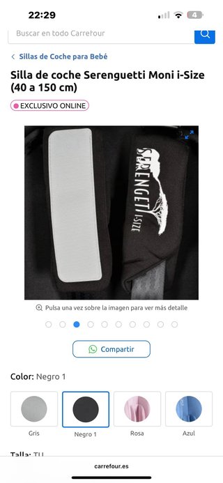 Silla de coche Serenguetti Moni i-Size