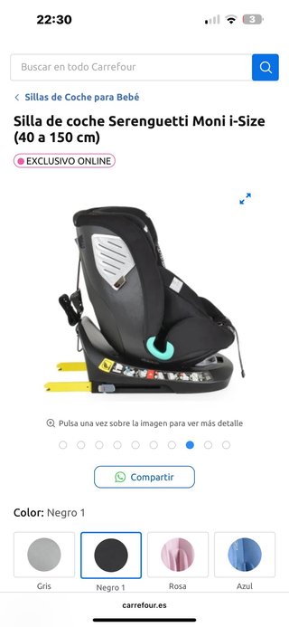 Silla de coche Serenguetti Moni i-Size