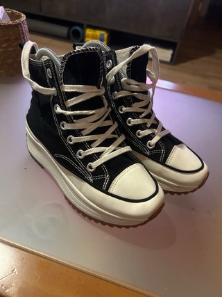 Converse Plataforma Mujer Negras y Blancas
