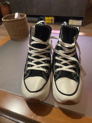 Converse Plataforma Mujer Negras y Blancas