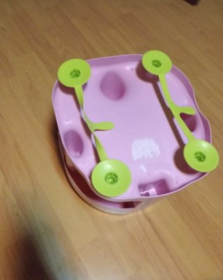 Asiento de baño para bebé rosa