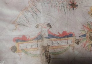 Reproducción Mapa Antiguo Mediterráneo