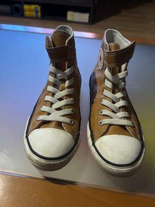 Converse All Star Piel Mujer Marrones