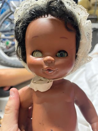 Muñeca Currina negrita años 70