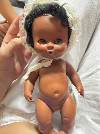 Muñeca Currina negrita años 70