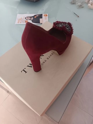 Zapatos Twin-Set rojos con pedrería