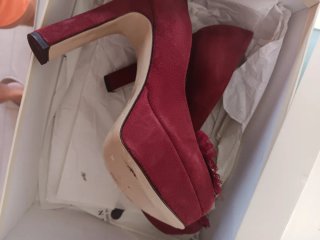 Zapatos Twin-Set rojos con pedrería
