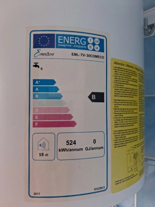 Calentador eléctrico Emelson blanco