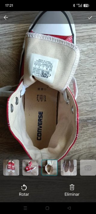 Zapatillas Converse All Star Rojas Talla 40