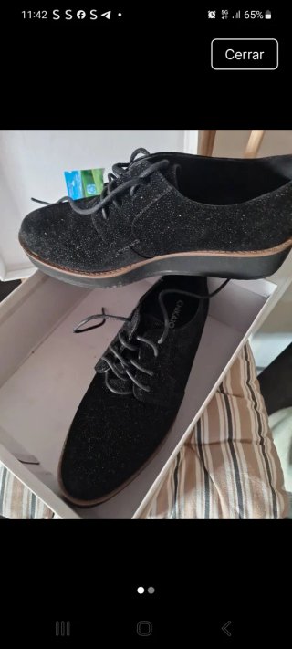 Scarpe nere con brillantini
