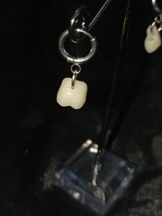 Pendientes artesanales de acero inoxidable